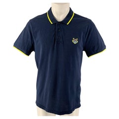 KENZO Size M Navy Buttoned Polo
