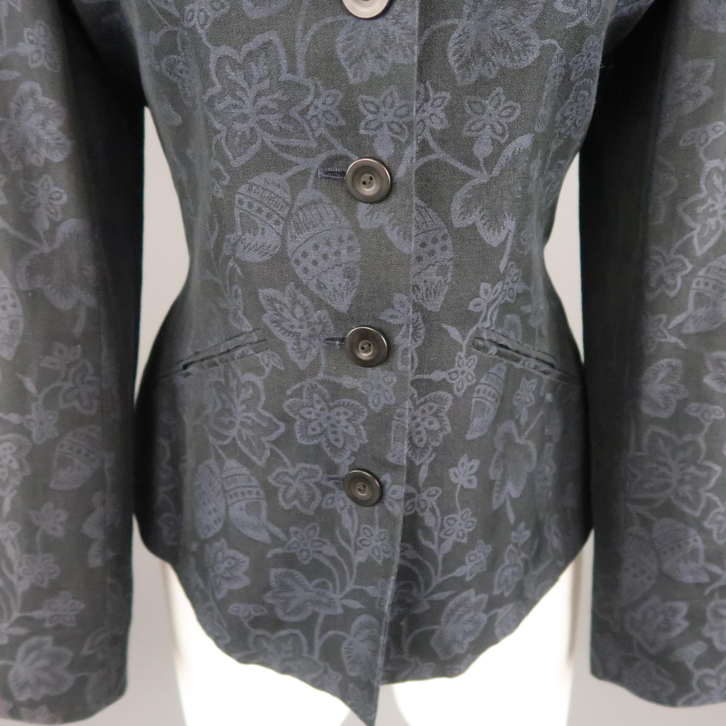 trim-detail embroidered jacket by kenzo