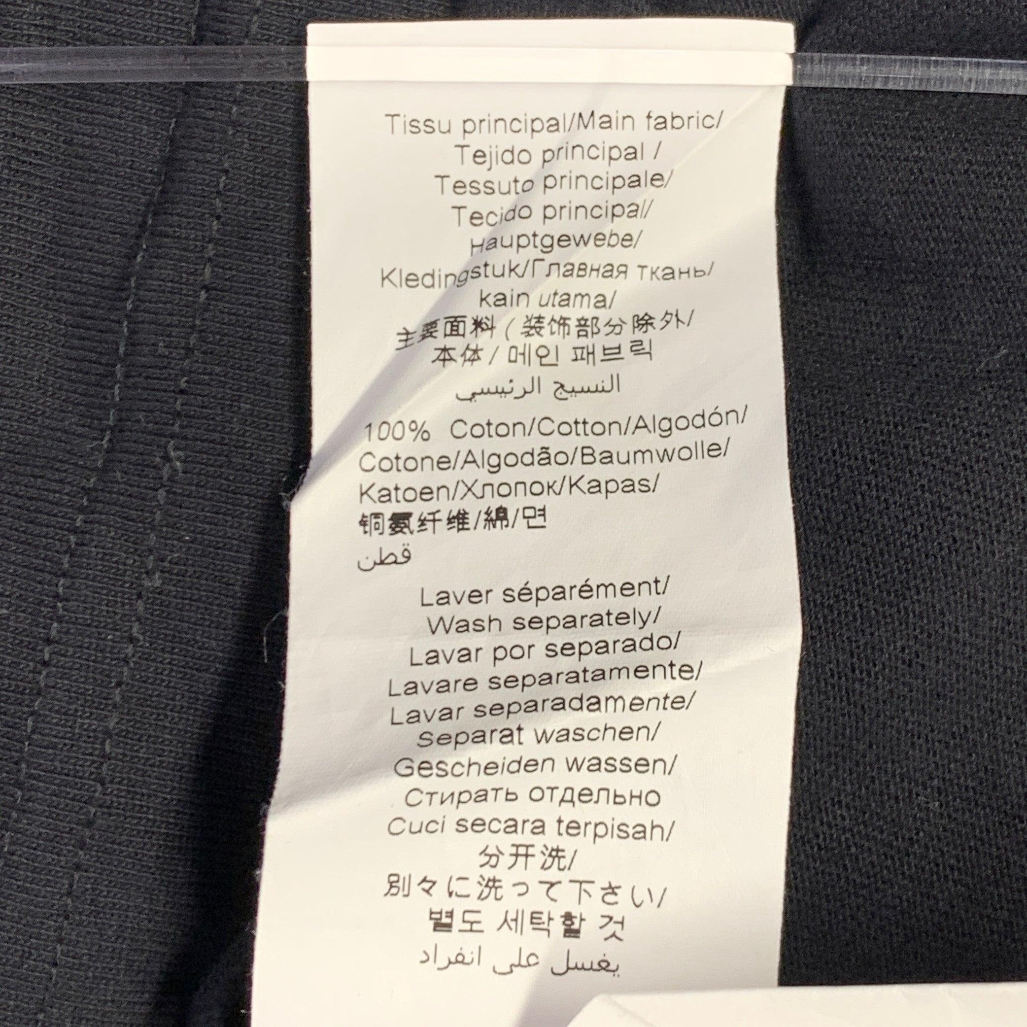 KENZO Size M Paris Black Multi Color Print Cotton Crew-Neck T-shirt For Sale 3