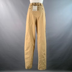 KENZO Size S Beige Cotton Belted Casual Pants