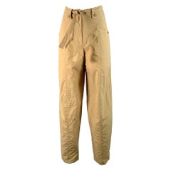 KENZO Size S Beige Cotton Belted Casual Pants