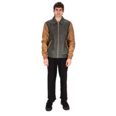 Kenzo Spring/Summer 2013 Runway Two-Tone Lambskin Leather Jacket