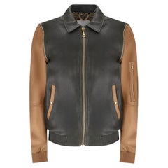 Kenzo Spring/Summer 2013 Runway Two-Tone Lambskin Leather Jacket