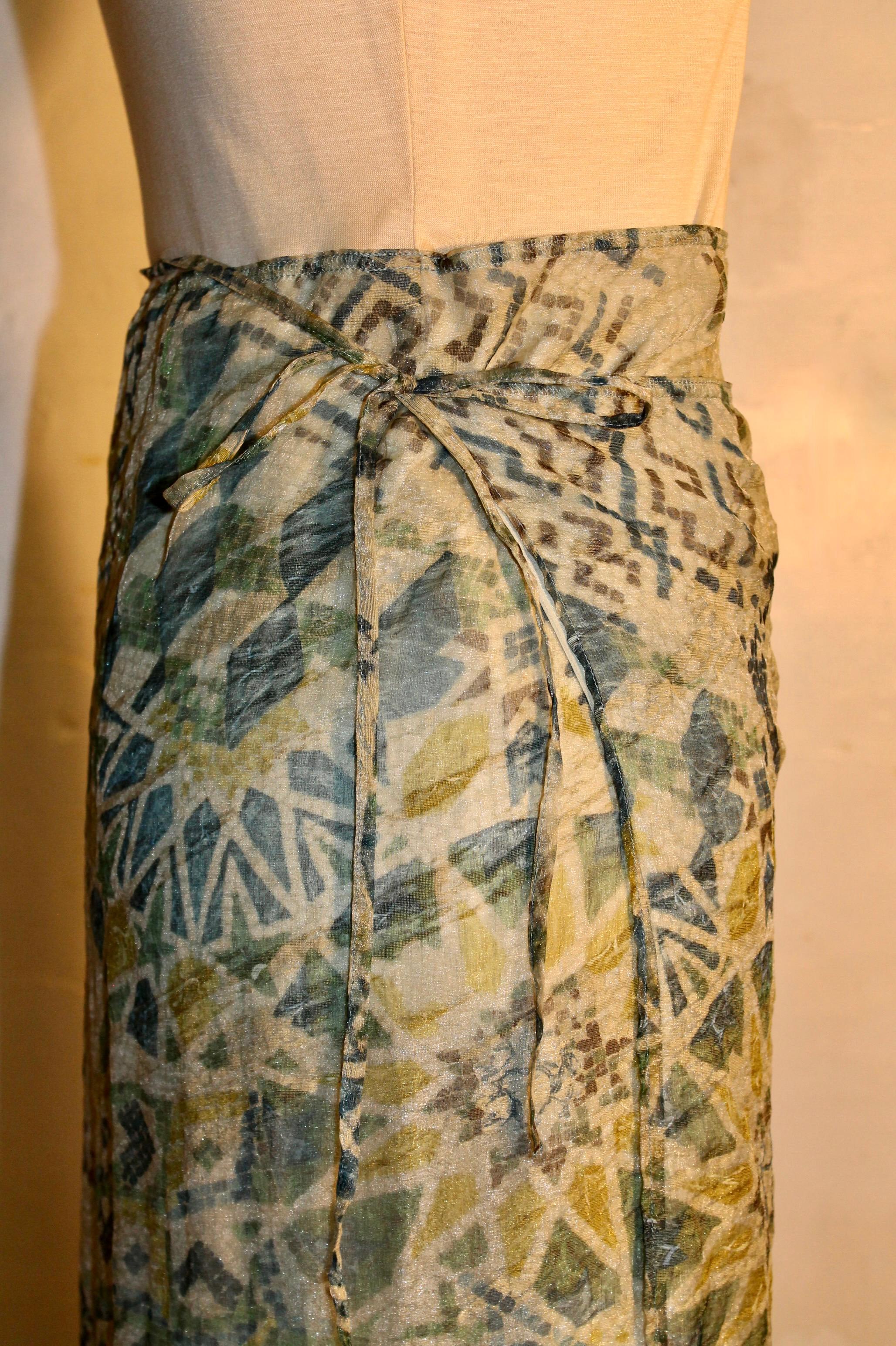 Women's Kenzo Takada Wraparound Skirt Dress For Sale