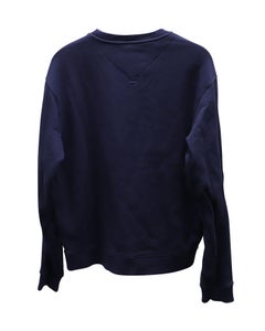 Felpa a girocollo Kenzo con ricamo “Tiger” in cotone blu navy