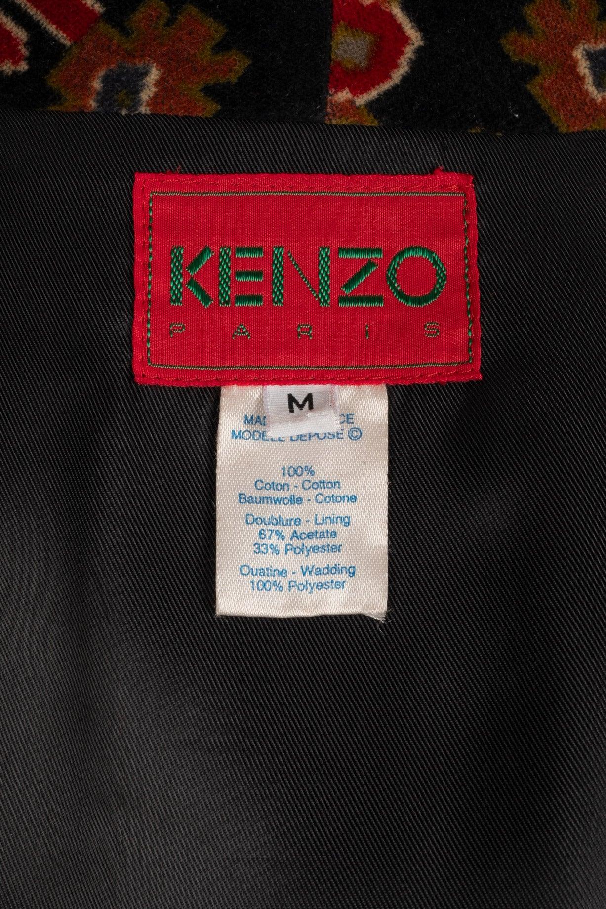 Kenzo Velvet Cotton Coat For Sale 2