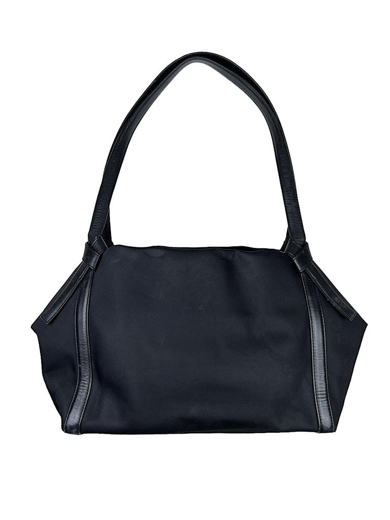 Kenzo Vintage Black Nylon Bag with Resin Koi Fish 1990s For Sale 
