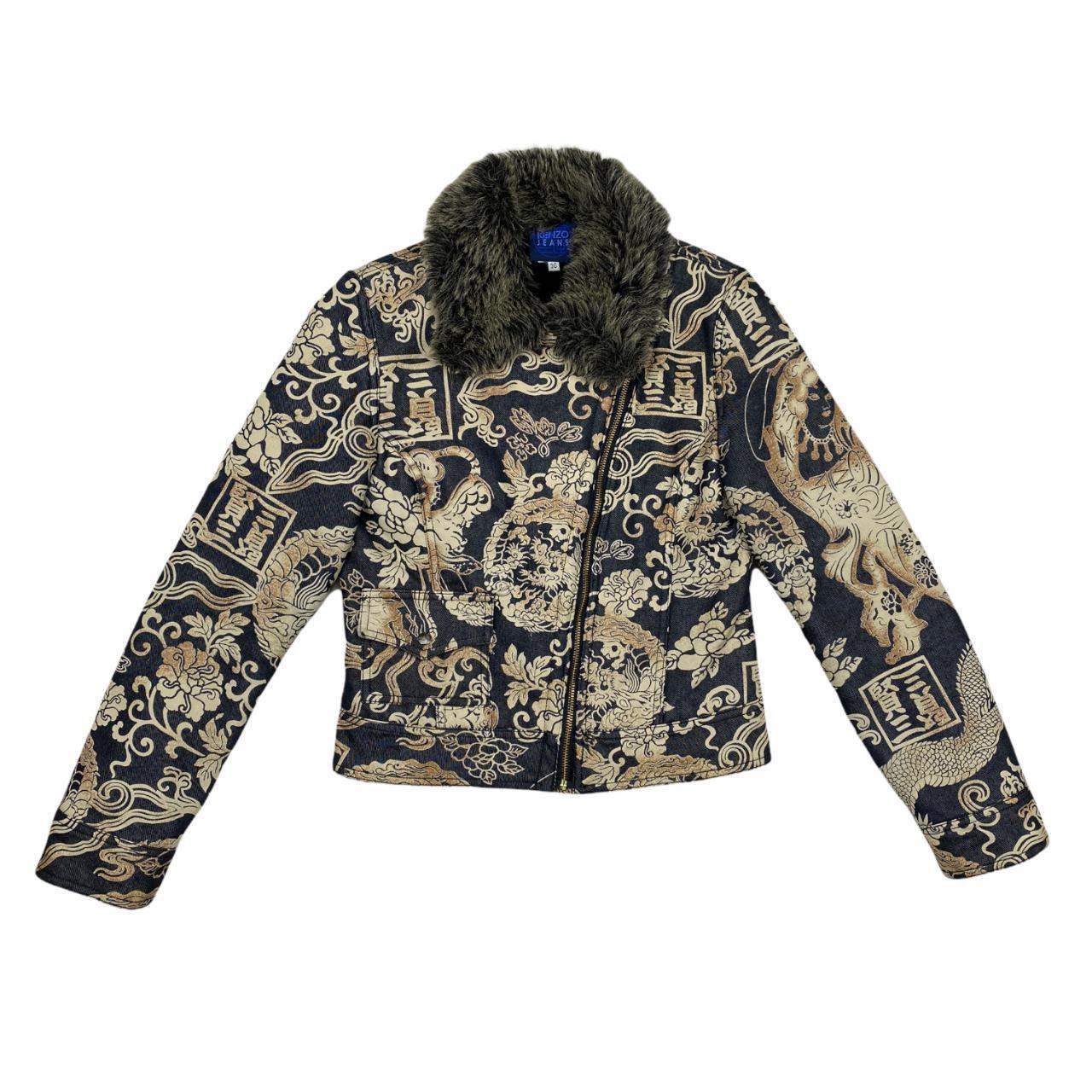 Women's Kenzo vintage dragon print jacket For Sale