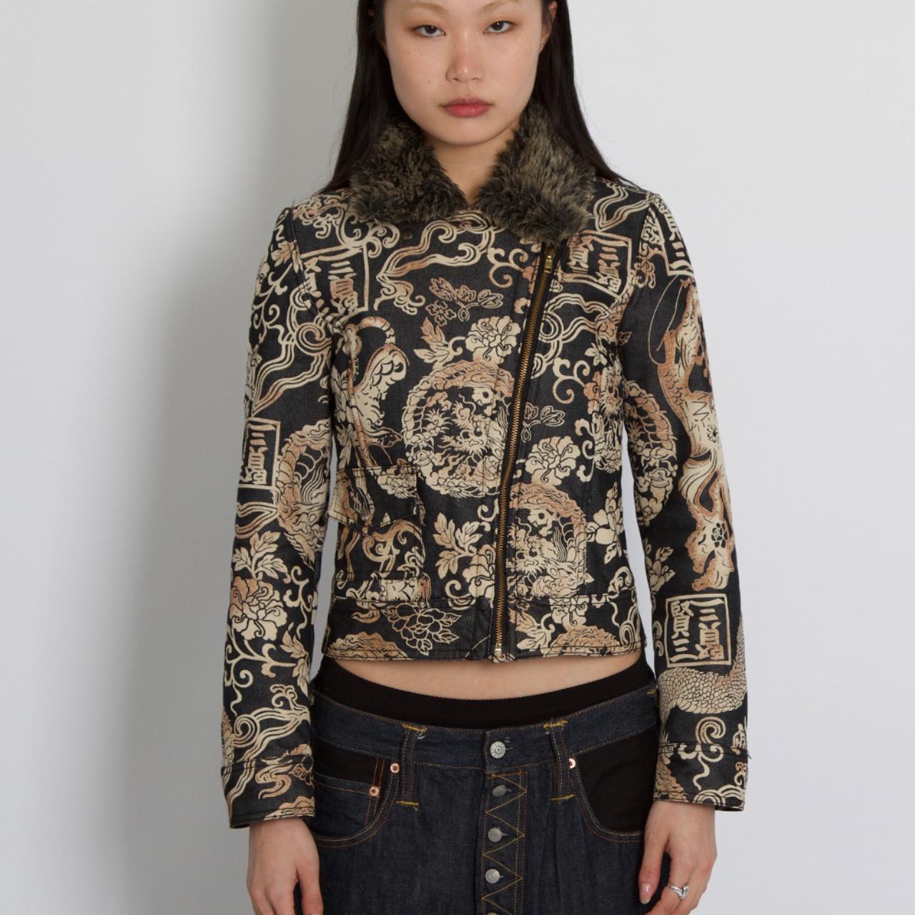 Kenzo vintage dragon print jacket For Sale 4