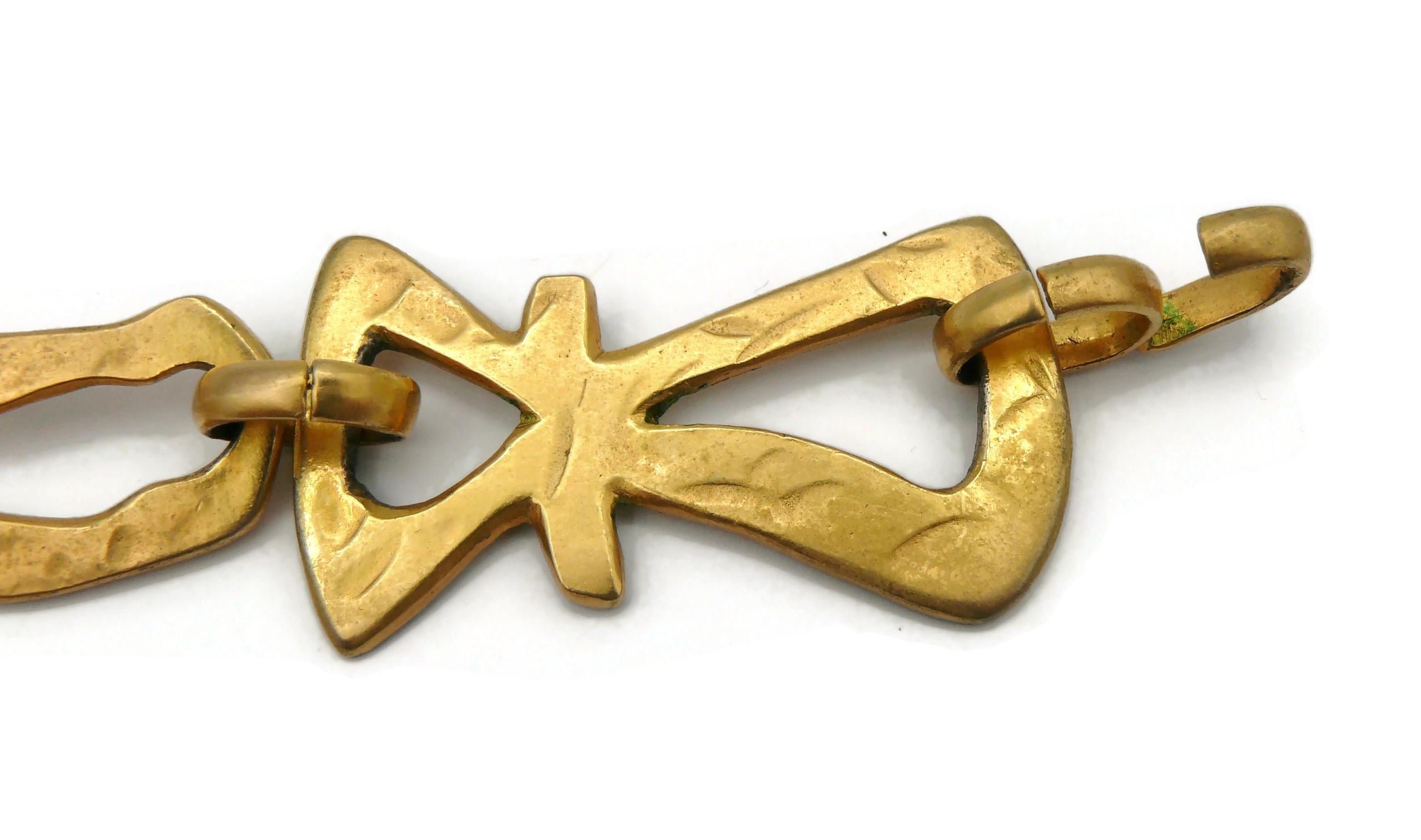 KENZO Vintage Gold Tone Zodiac Halskette  im Angebot 10