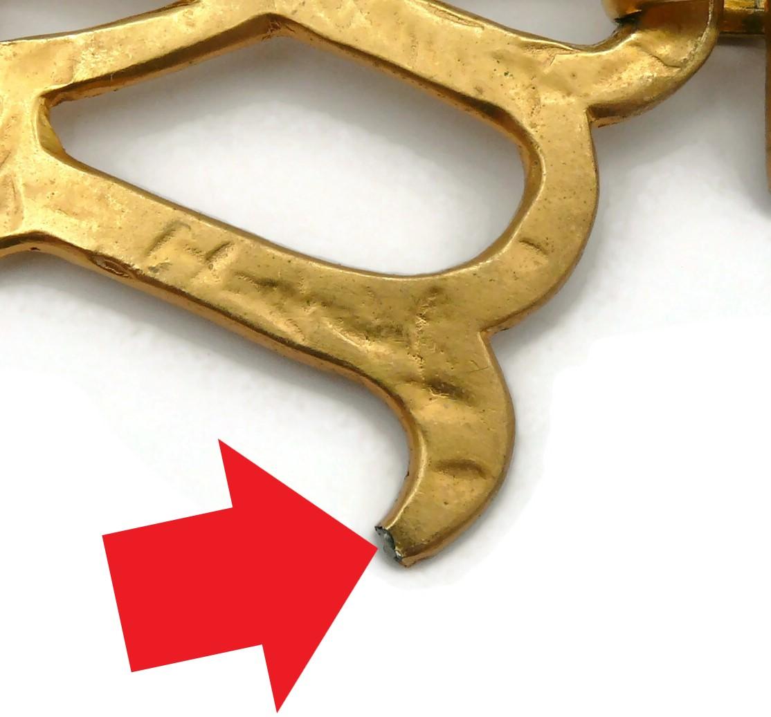 KENZO Vintage Gold Tone Zodiac Necklace  For Sale 12