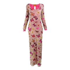 Kenzo Vintage - Robe longue en maille transparente