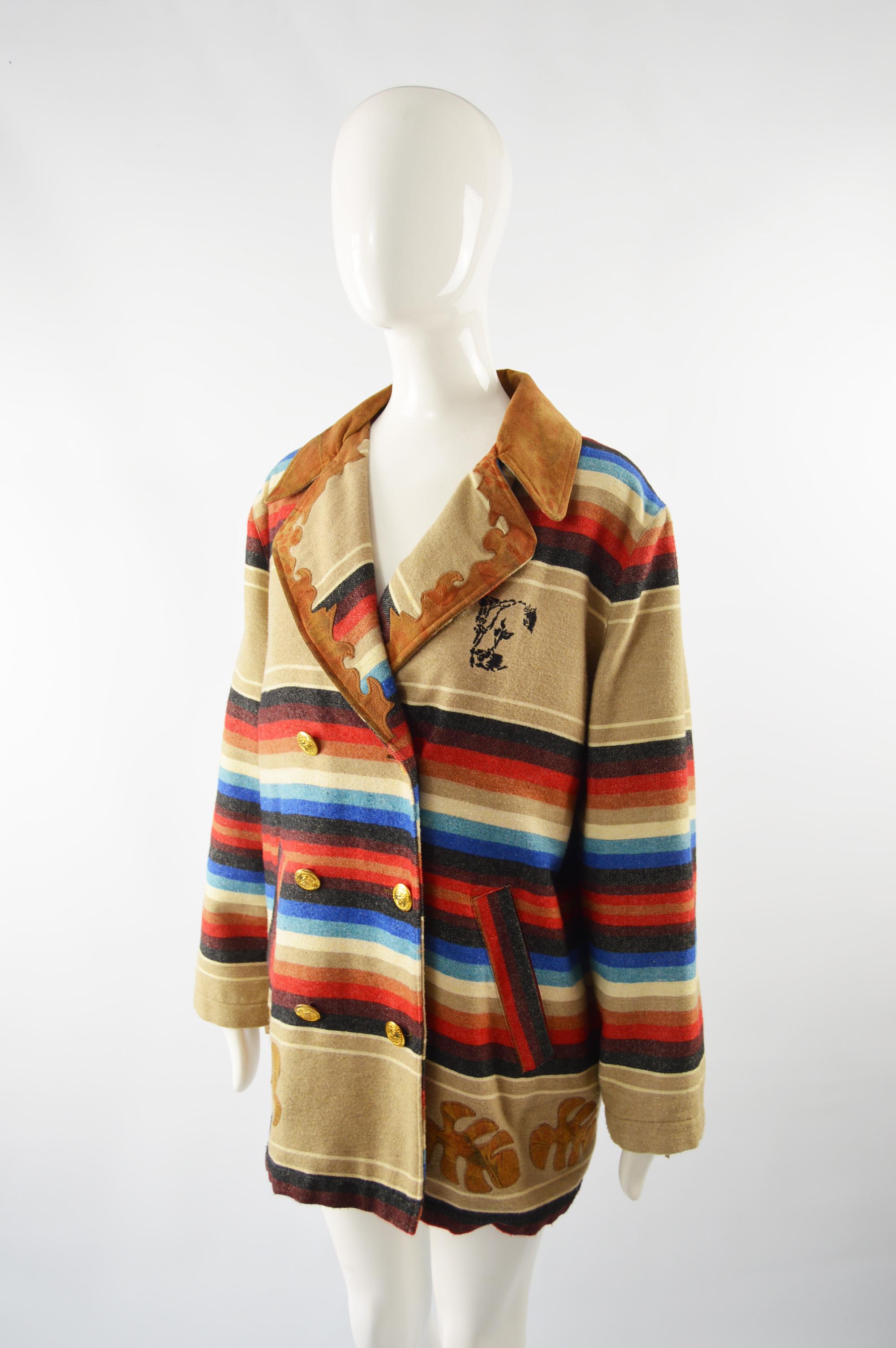 vintage blanket coat