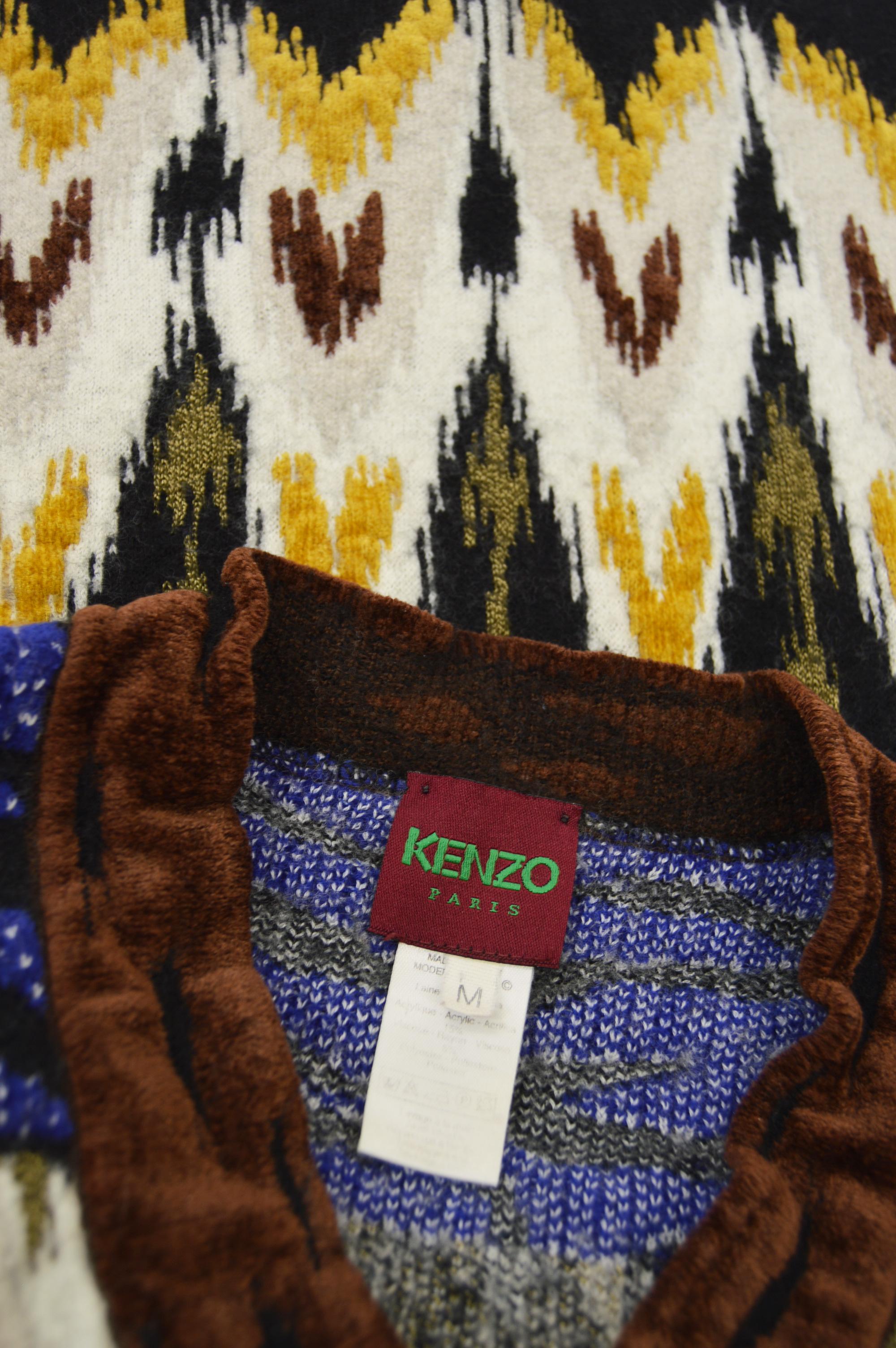 Kenzo Vintage Textured Knit Sweater 2