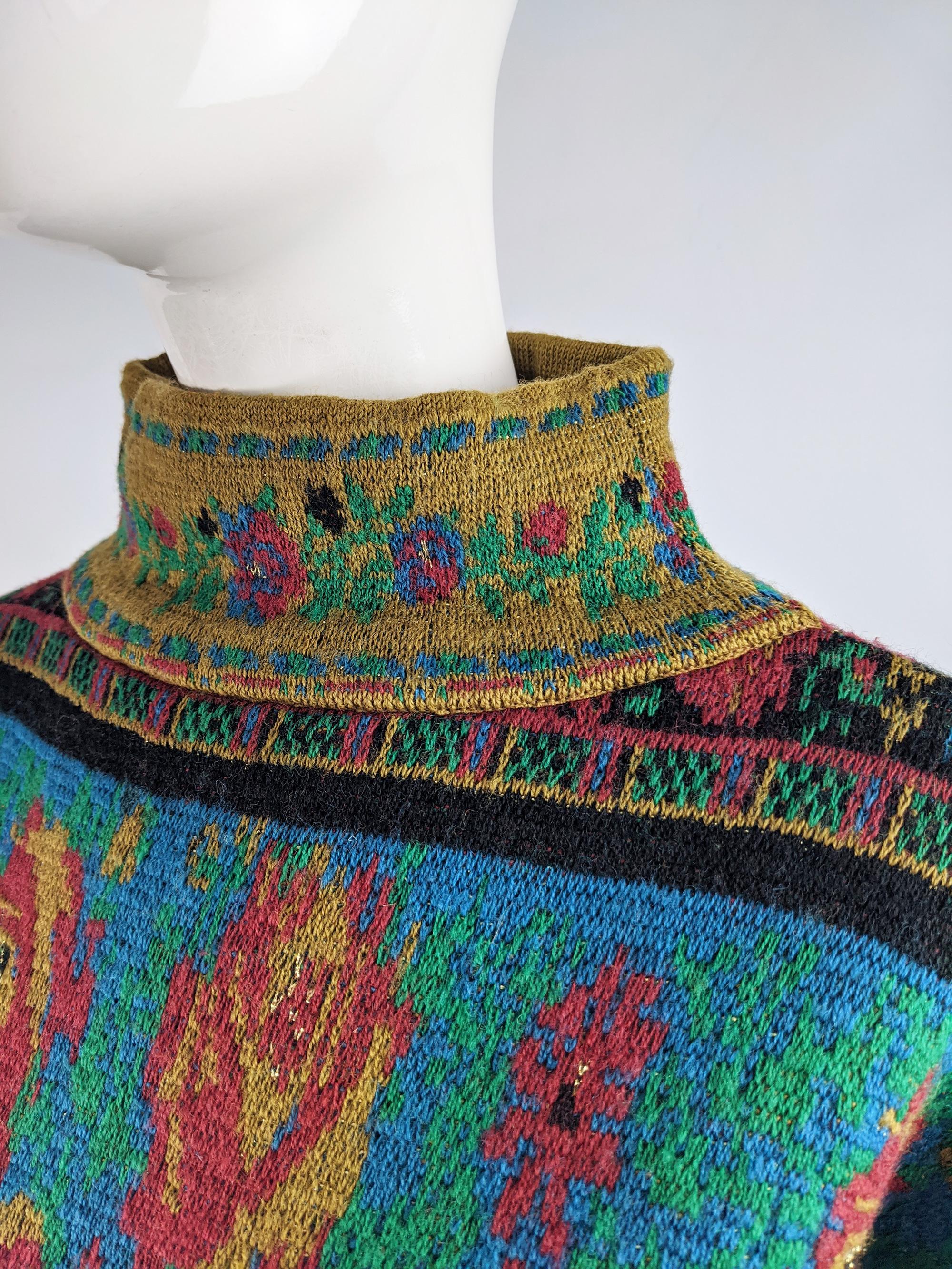 Kenzo Vintage Wool Knit Sweater Dress, 1980s In Good Condition For Sale In Doncaster, South Yorkshire
