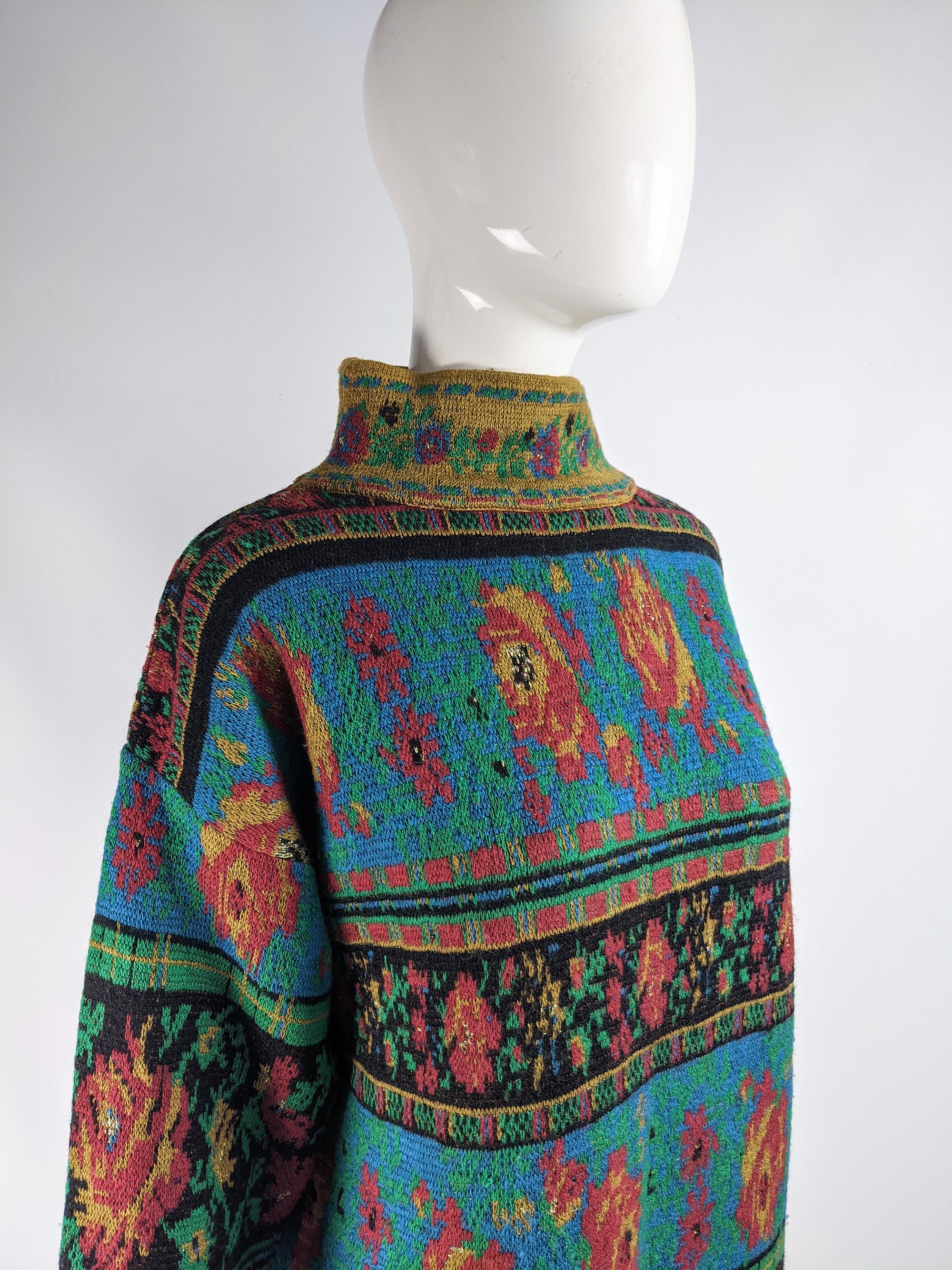 Kenzo Vintage Wool Knit Sweater Dress, 1980s For Sale 1