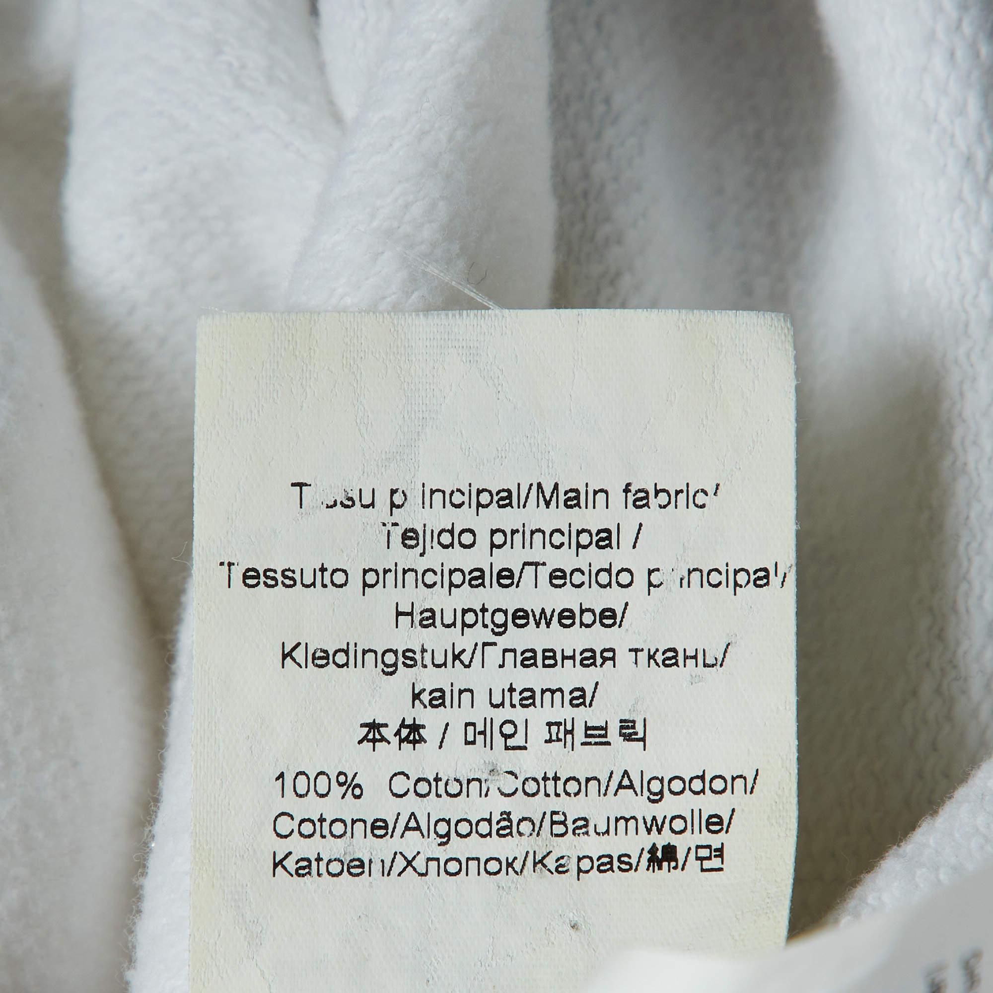 Kenzo White Photo Collage Print Cotton Crew Neck Sweatshirt XL For Sale 1
