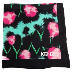 Écharpe en soie à fleurs abstraites pour femmes de Kenzo