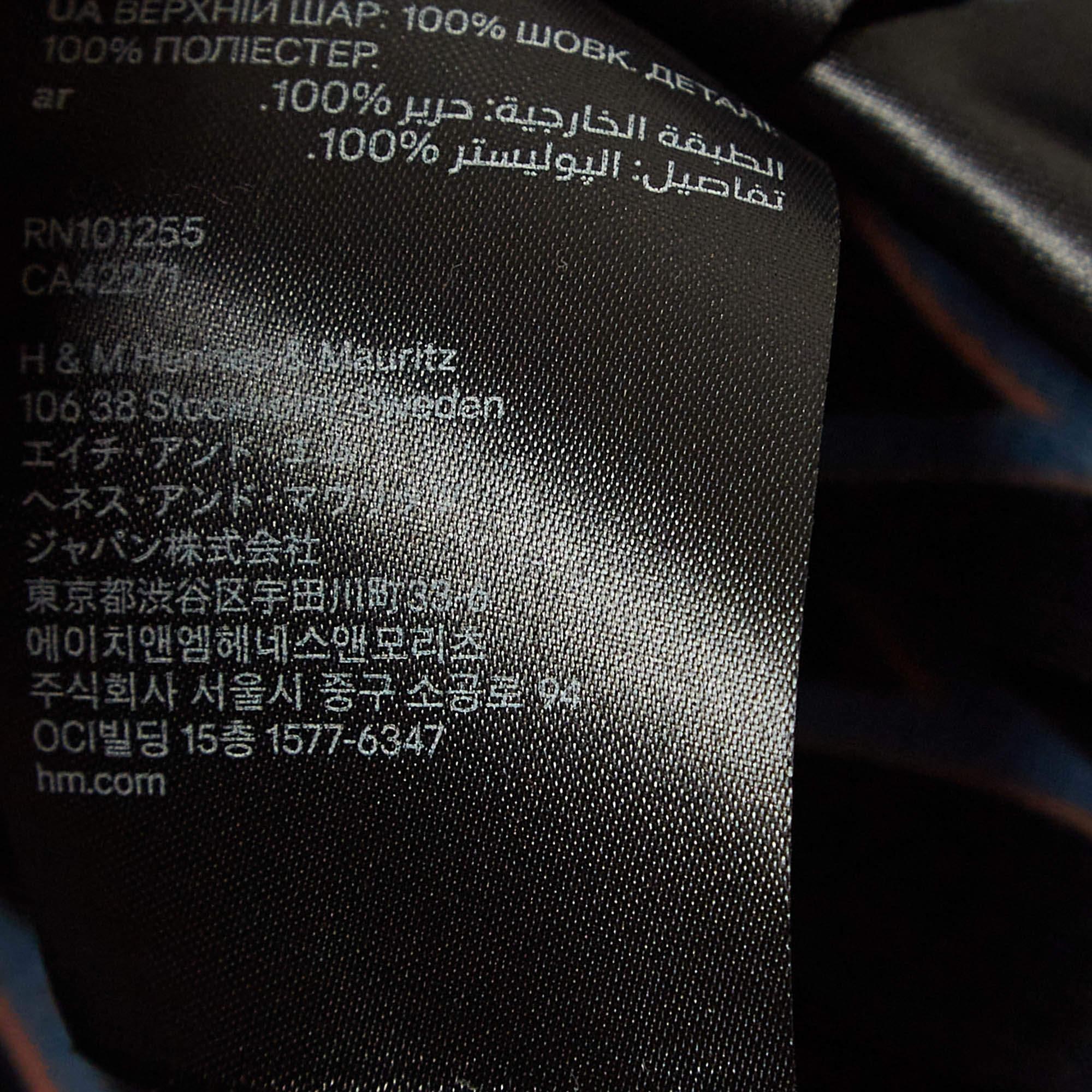 Kenzo X H&M Black Printed Silk Pleated Mini Skirt S For Sale 4