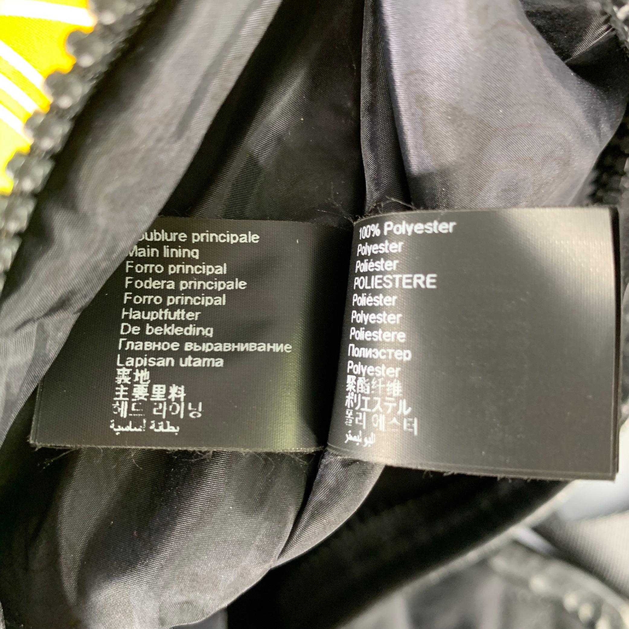 Riñonera KENZO Amarillo Negro Logo Nylon Piel Doble Cremallera en venta 7