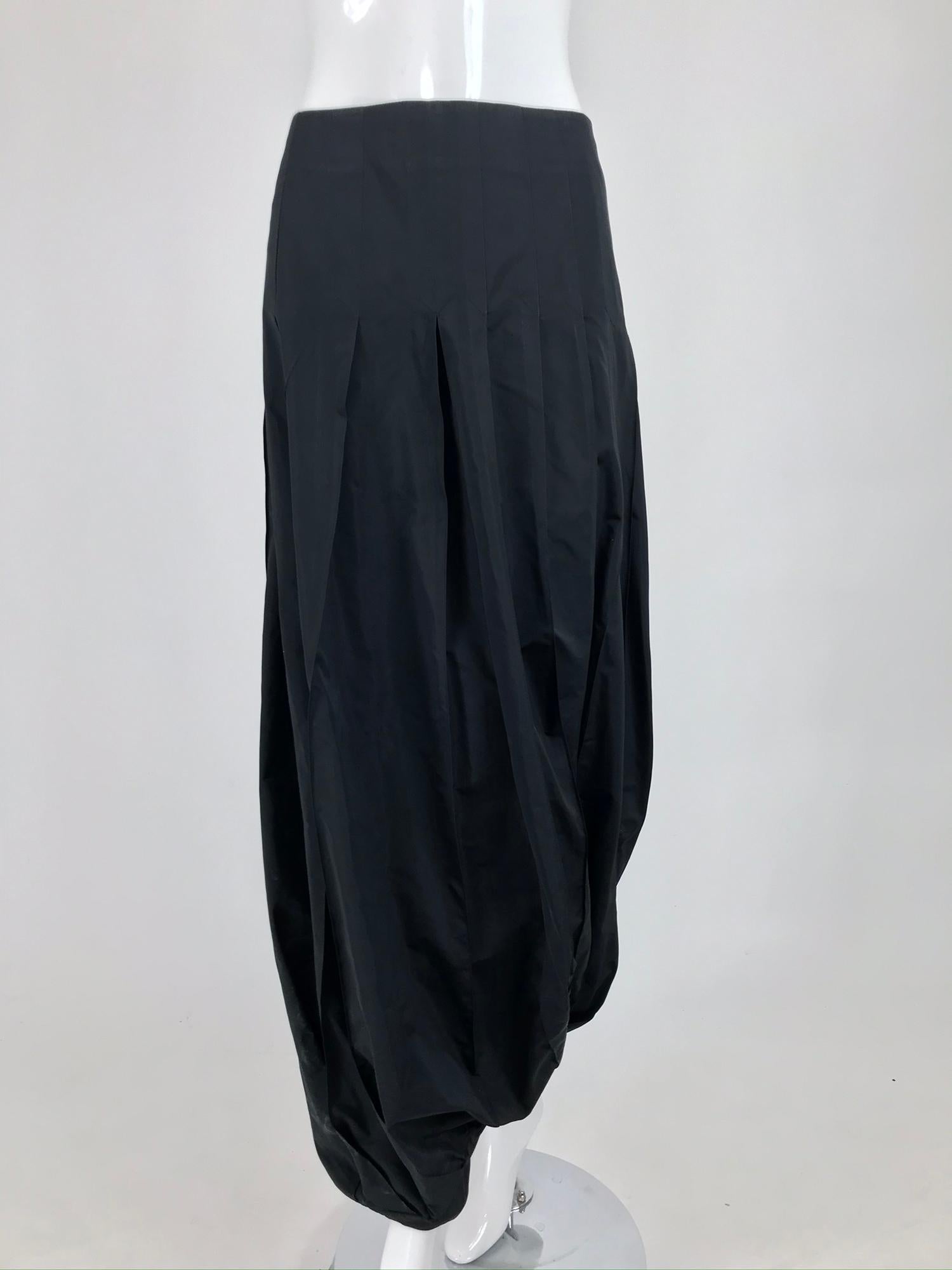 Kenzo Zouave Trouser in Black Taffeta 1980s In Good Condition In West Palm Beach, FL