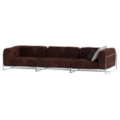 Kepler 22 Velvet 3 Seater Sofa by spHaus