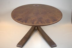 Kepler's Dining Table: Rosewood Top & Black Walnut Base, New