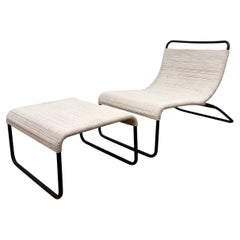 Keppel Green Style Outdoor Lounge Chair and Ottoman
