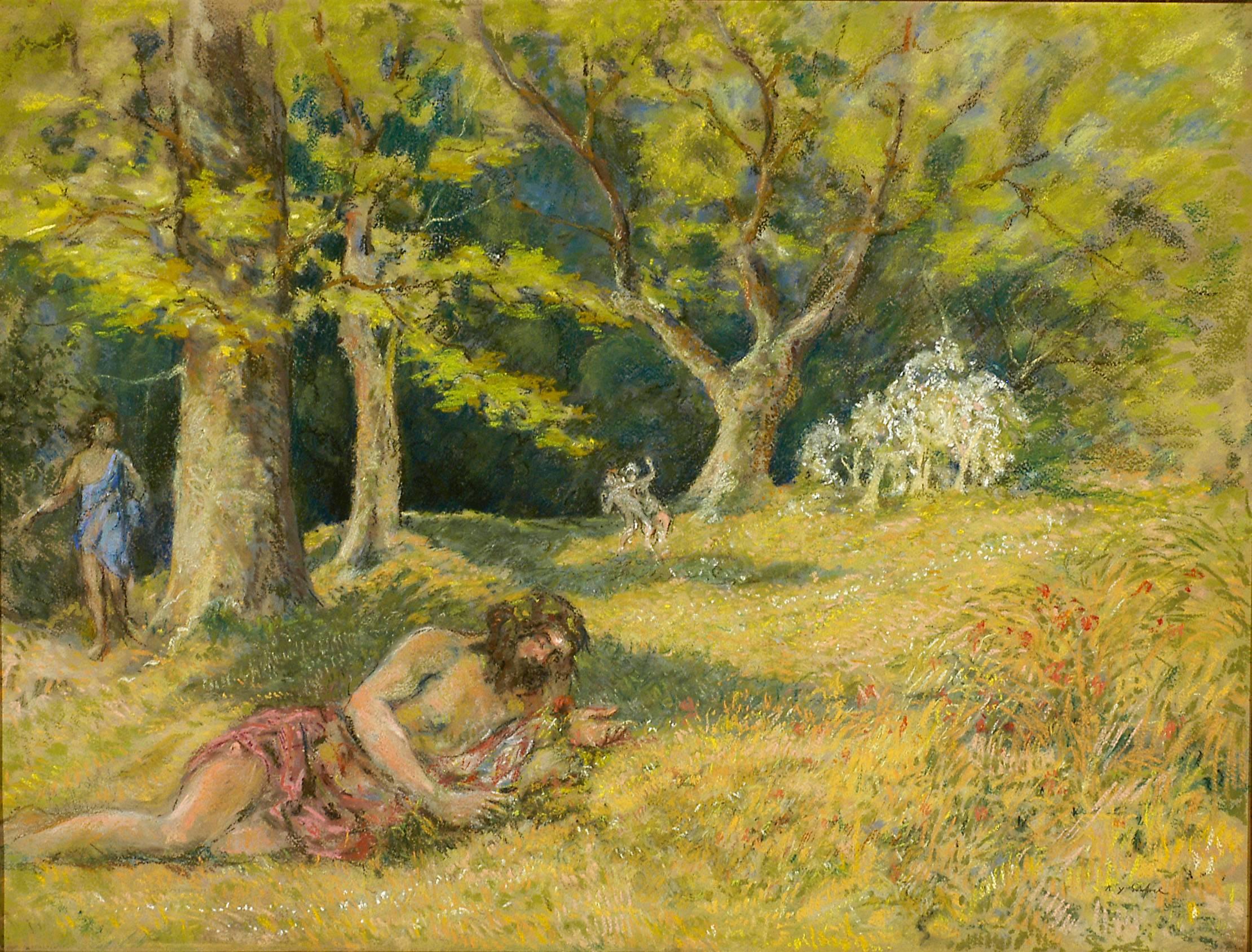 Ker Xavier Roussel Figurative Art - Neo-Classical Scene