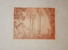 Nymphe et Faunes - Original Etching by Ker Xavier Roussel - 1910s