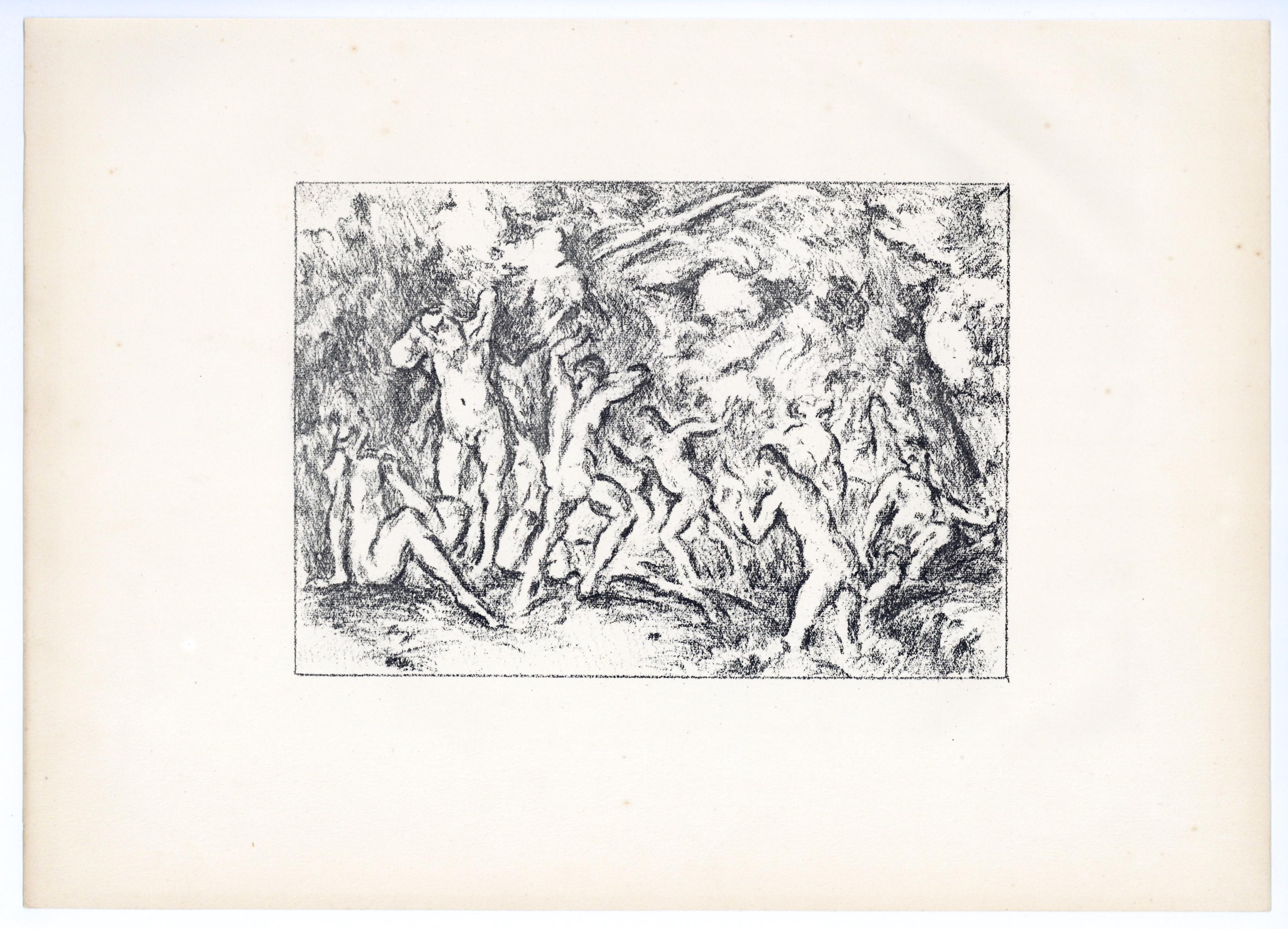 Ker Xavier Roussel Nude Print - "The Bathers" original lithograph