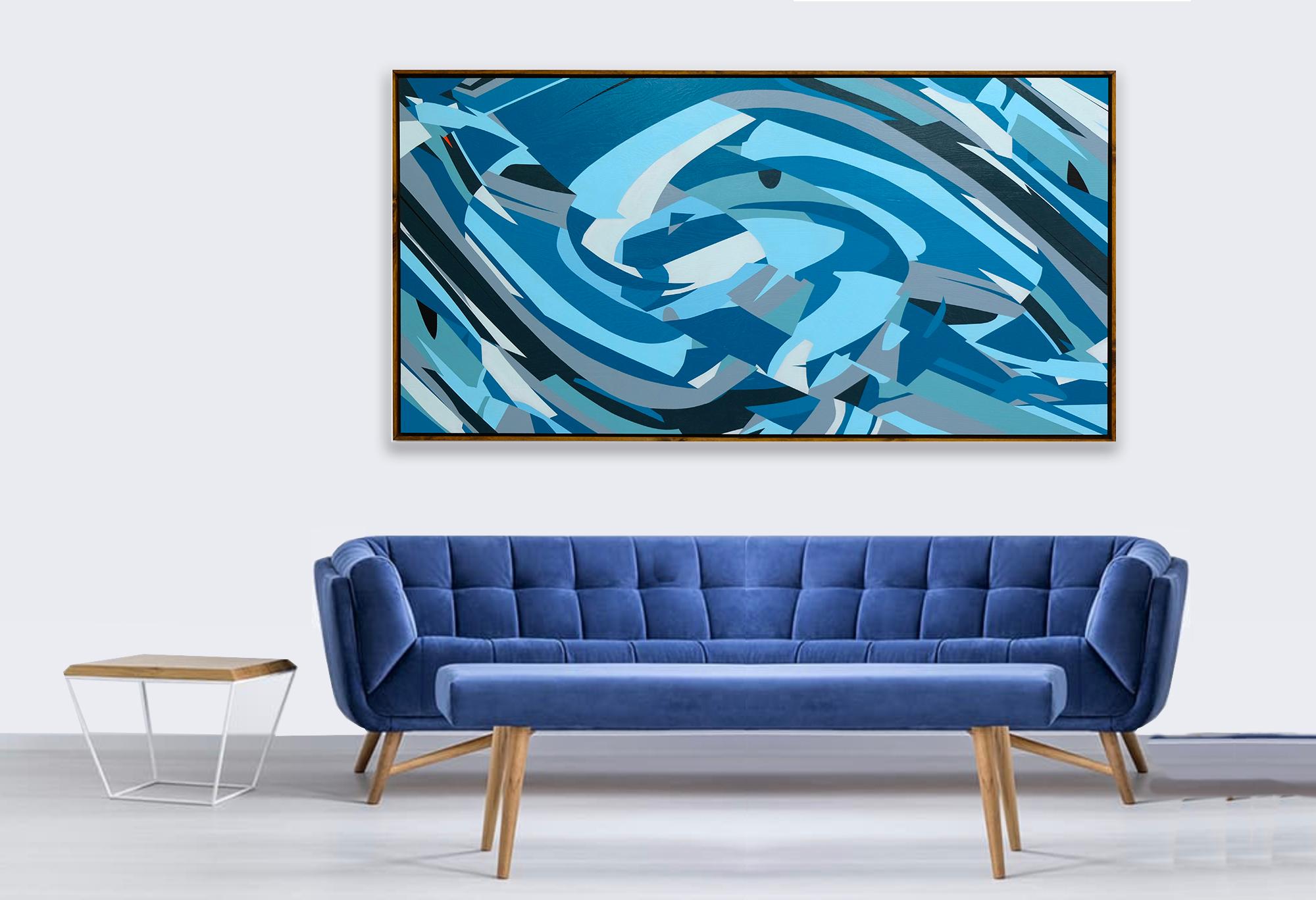 Untitled 046 by Kera - Contemporary Geometric Abstraction with black and white For Sale 1