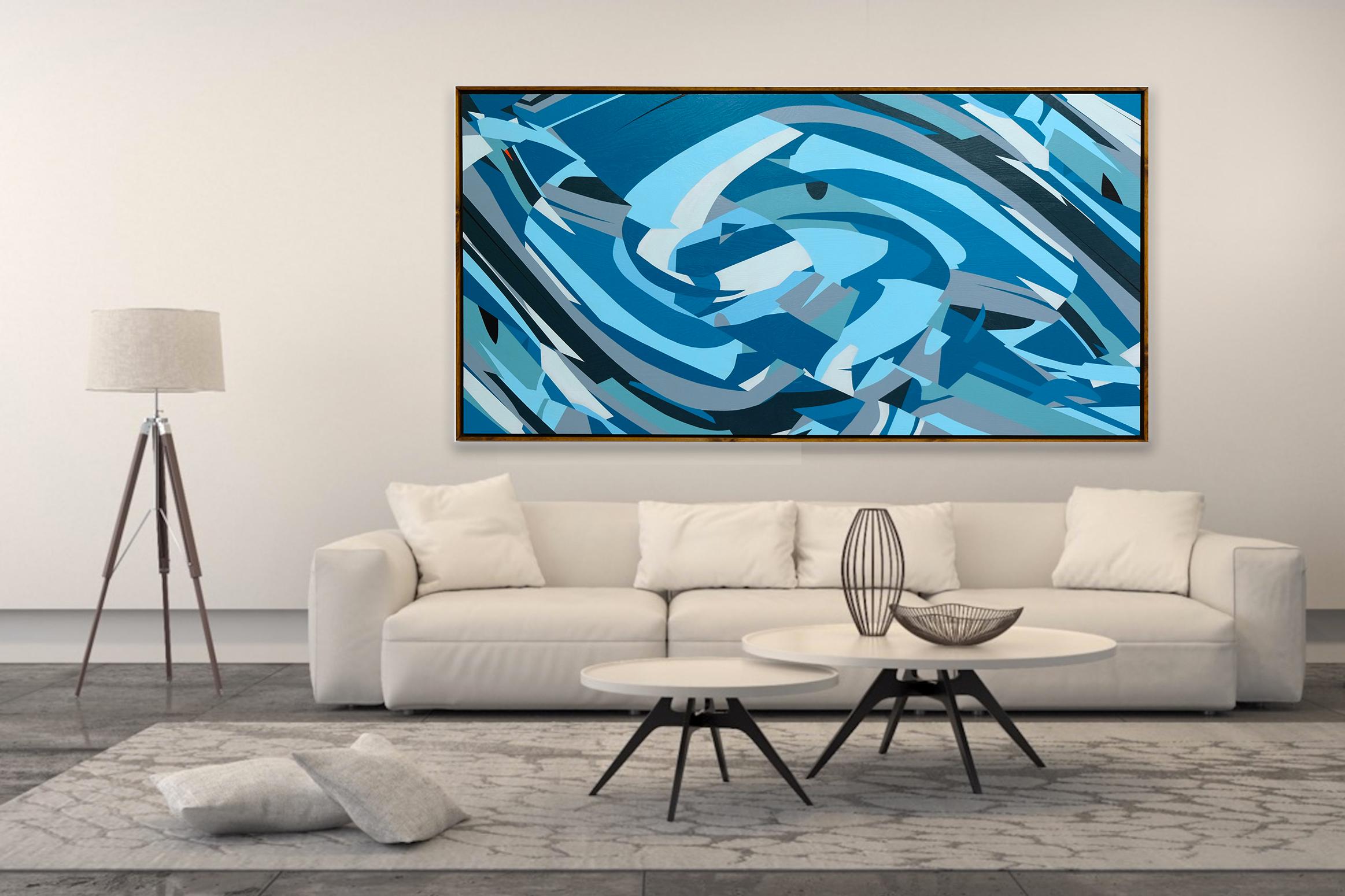 Untitled 046 by Kera - Contemporary Geometric Abstraction with black and white For Sale 4