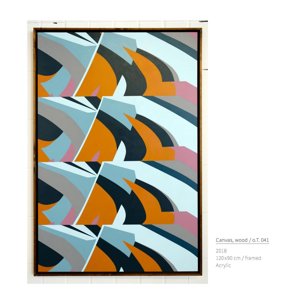 Waves by Kera - Abstraction géométrique contemporaine en noir et blanc en vente 5