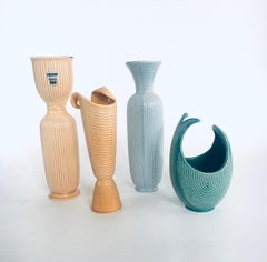 Ensemble de vases Keralux Studio D'Art d'Hossche pour Boch Freres, 1956, Belgique