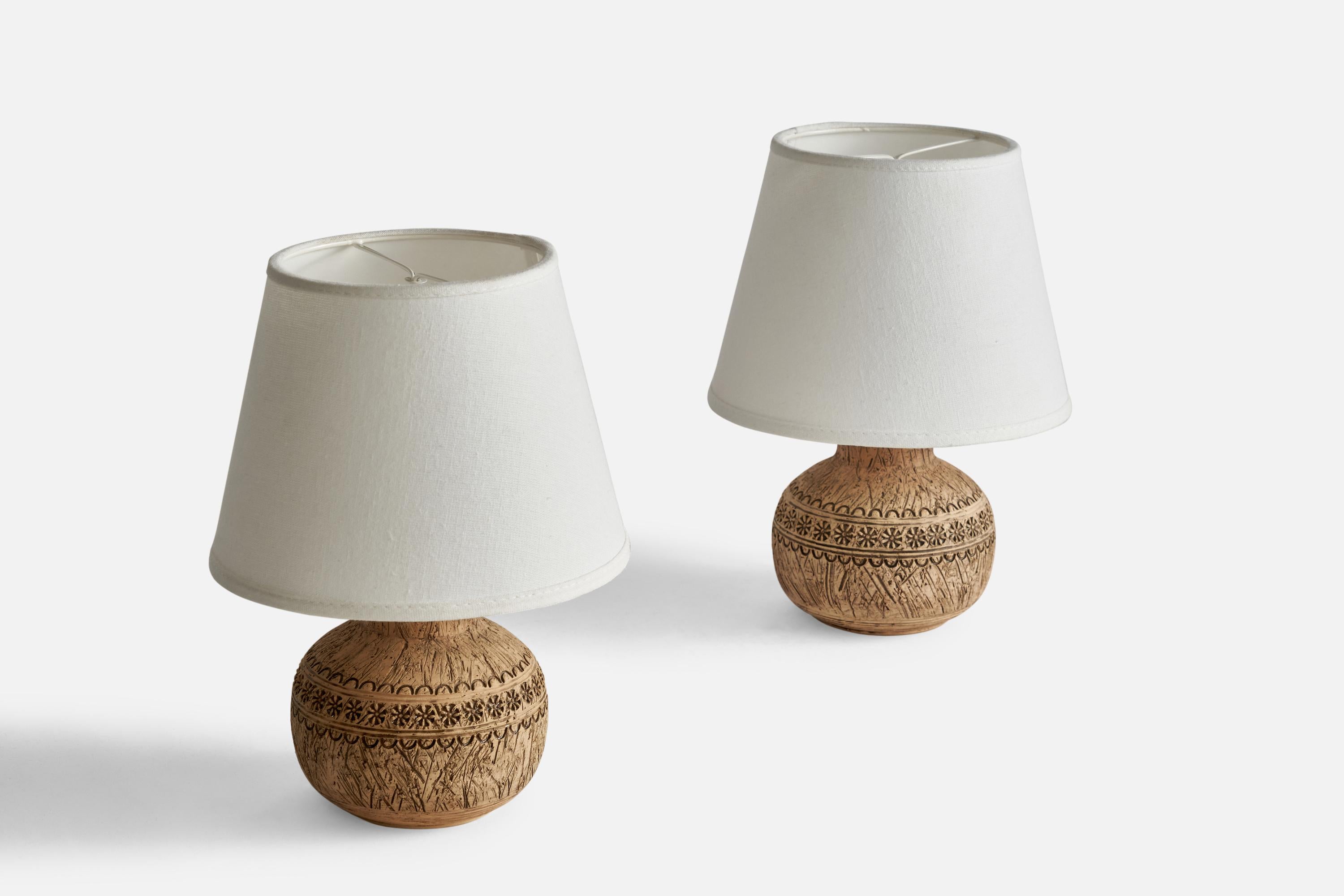 Keramik-Olle, Tischlampen, Keramik, Schweden, 1960er Jahre (Skandinavische Moderne) im Angebot