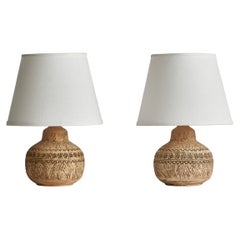 Keramik-Olle, Table Lamps, Ceramic, Sweden, 1960s