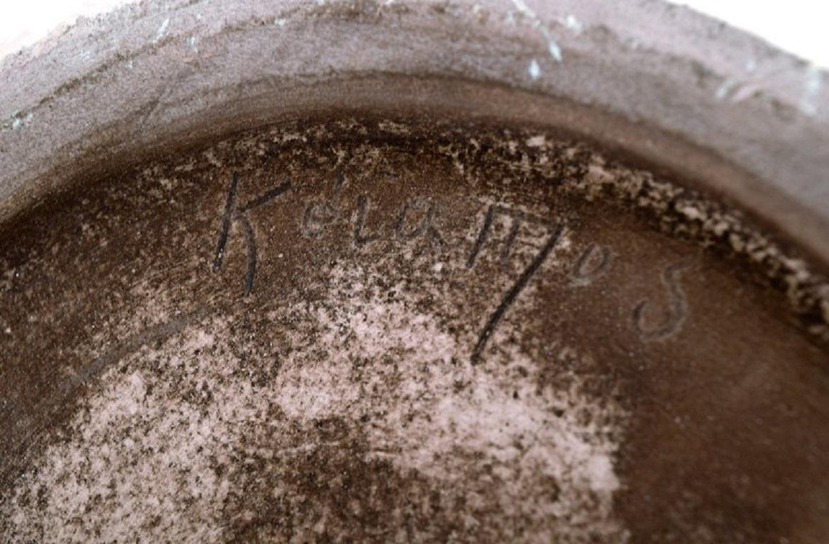 Keramos Sèvres, France, Large Bowl in Glazed Stoneware, Mid-20th C In Excellent Condition For Sale In Copenhagen, DK