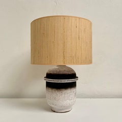 Keramos Signed Art Deco Table Lamp, circa 1930, France.