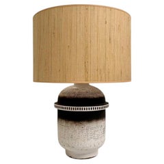 Keramos Signed Art Deco Table Lamp, circa 1930, France.