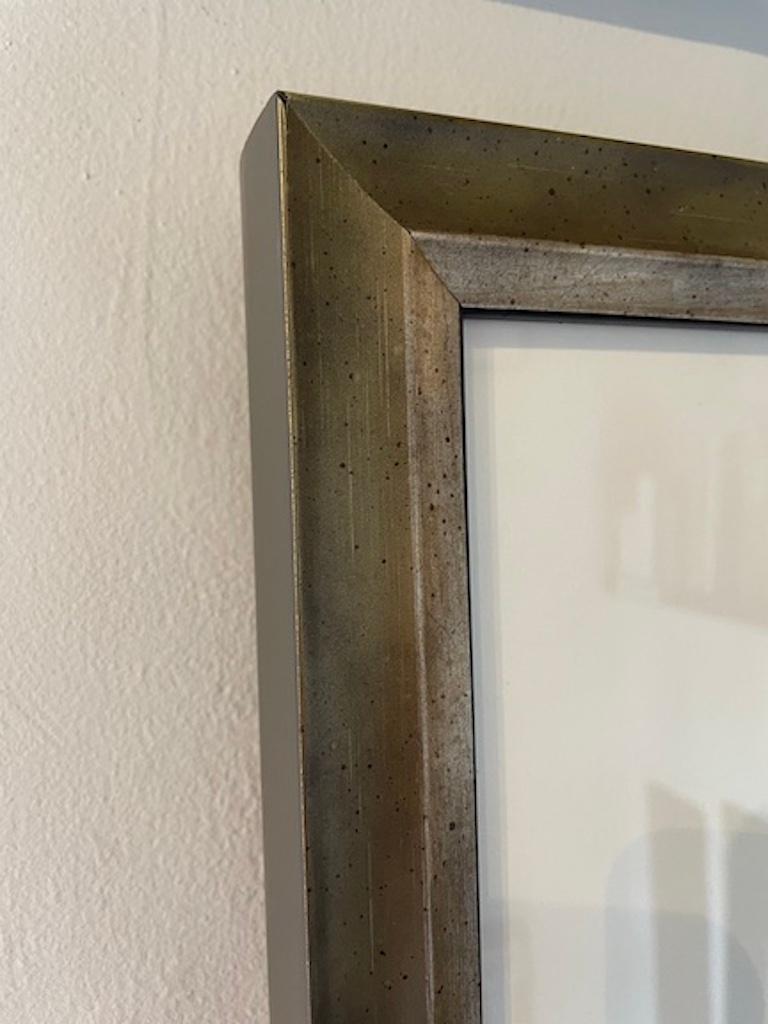 Hand printed photograph.
Gum over platinum from an original colladian photograph by a master printer.
Framed in a gorgeous brushed bronze patina.