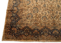 Kerman Antique Floral Gallery Size rug, Beige Blue - 11'7" x 18'9"