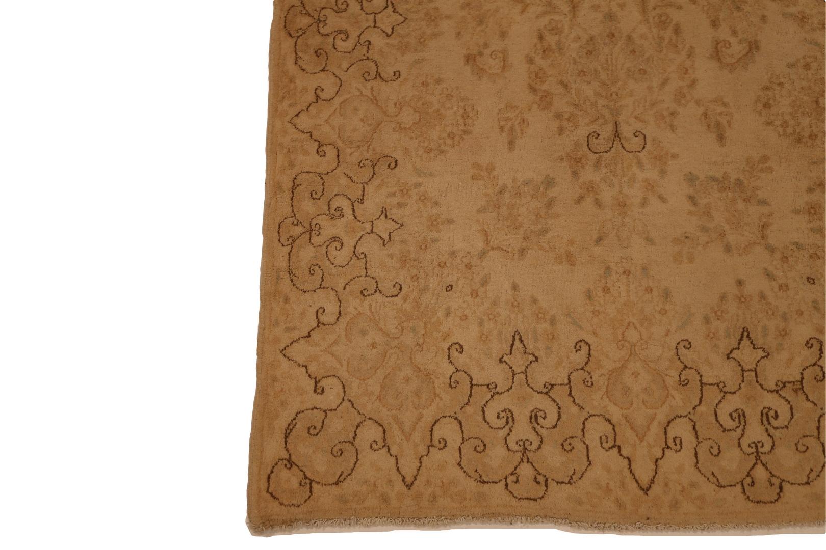 
Introducing our exquisite Kerman Runner, a masterpiece of timeless elegance and refined sophistication. This stunning runner features a light-beige background adorned with intricate geometric-floral designs, seamlessly blending darker shades of