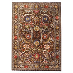 Kerman Antique Style Rug 9x12 ft hand--knotted Sickle-Leaf Djoharian Collection