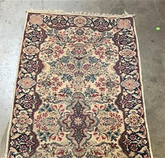 Kerman Persian Style Runner Hand Loom 1930s Rug Runner