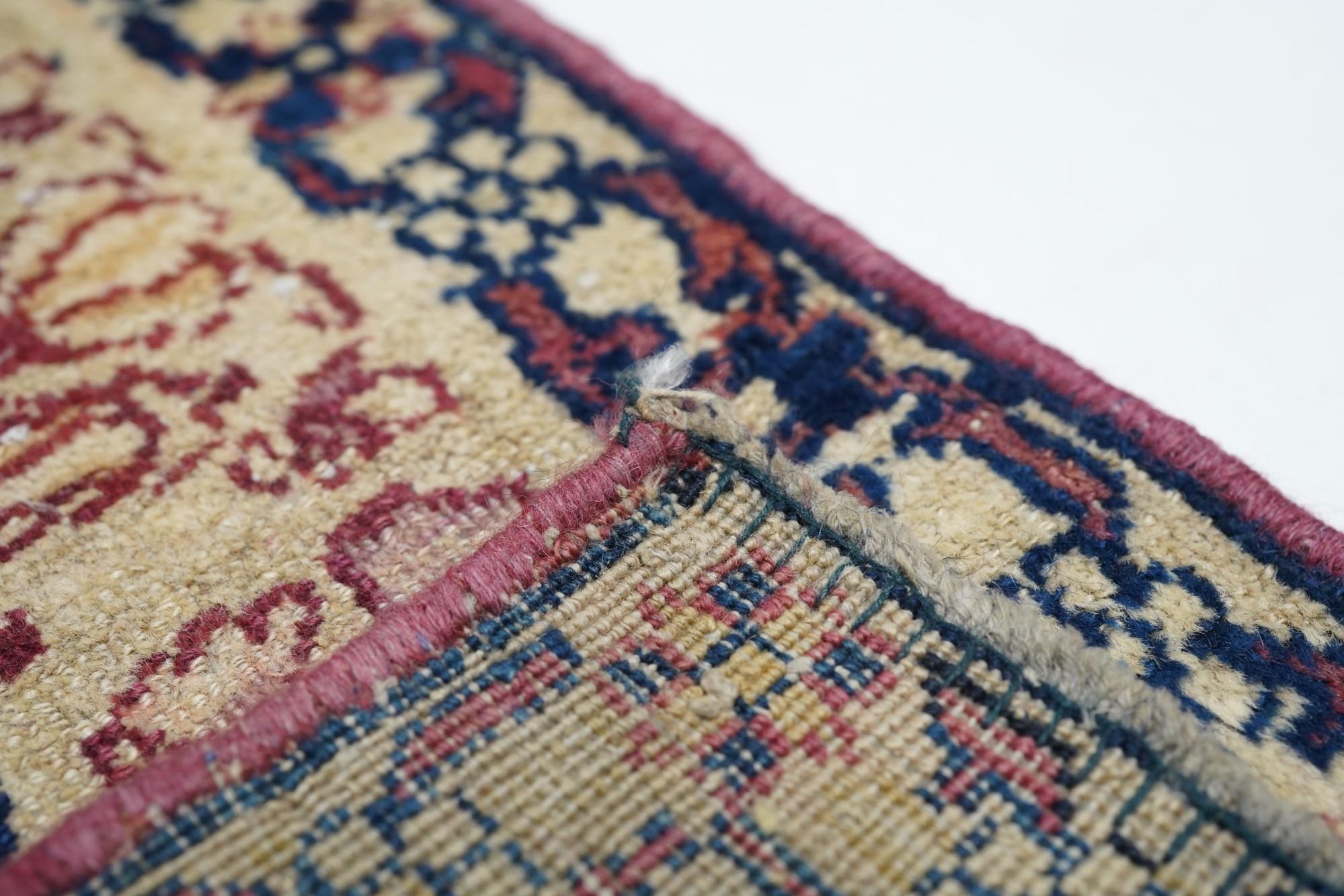 Antique Kerman Rug 2'6'' x 7'0'' For Sale 4