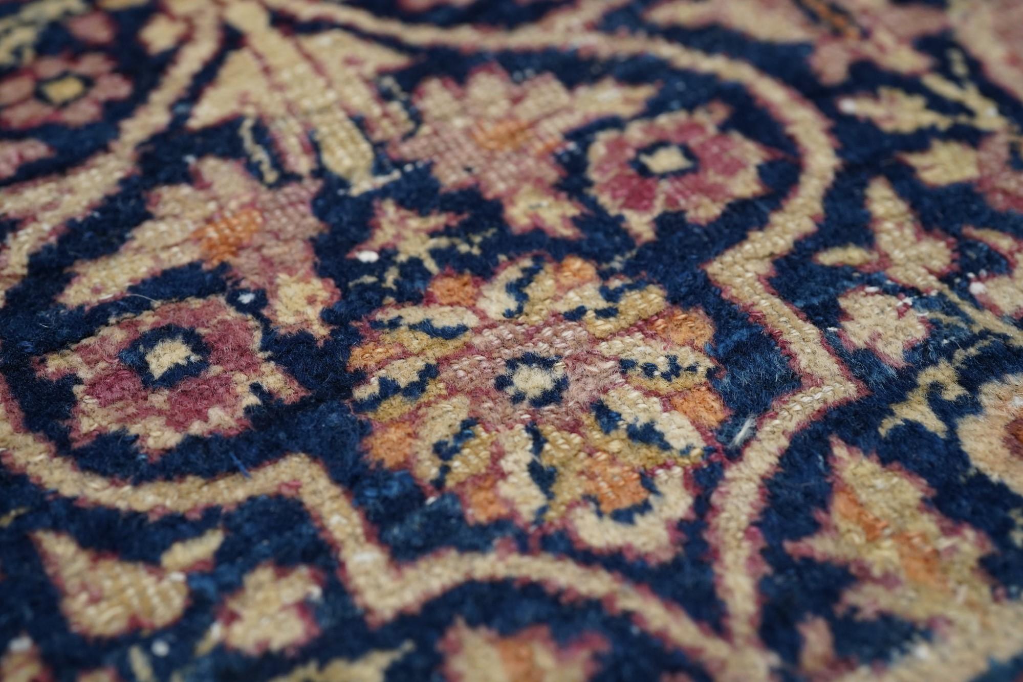 Antique Kerman Rug 2'6'' x 7'0'' For Sale 2