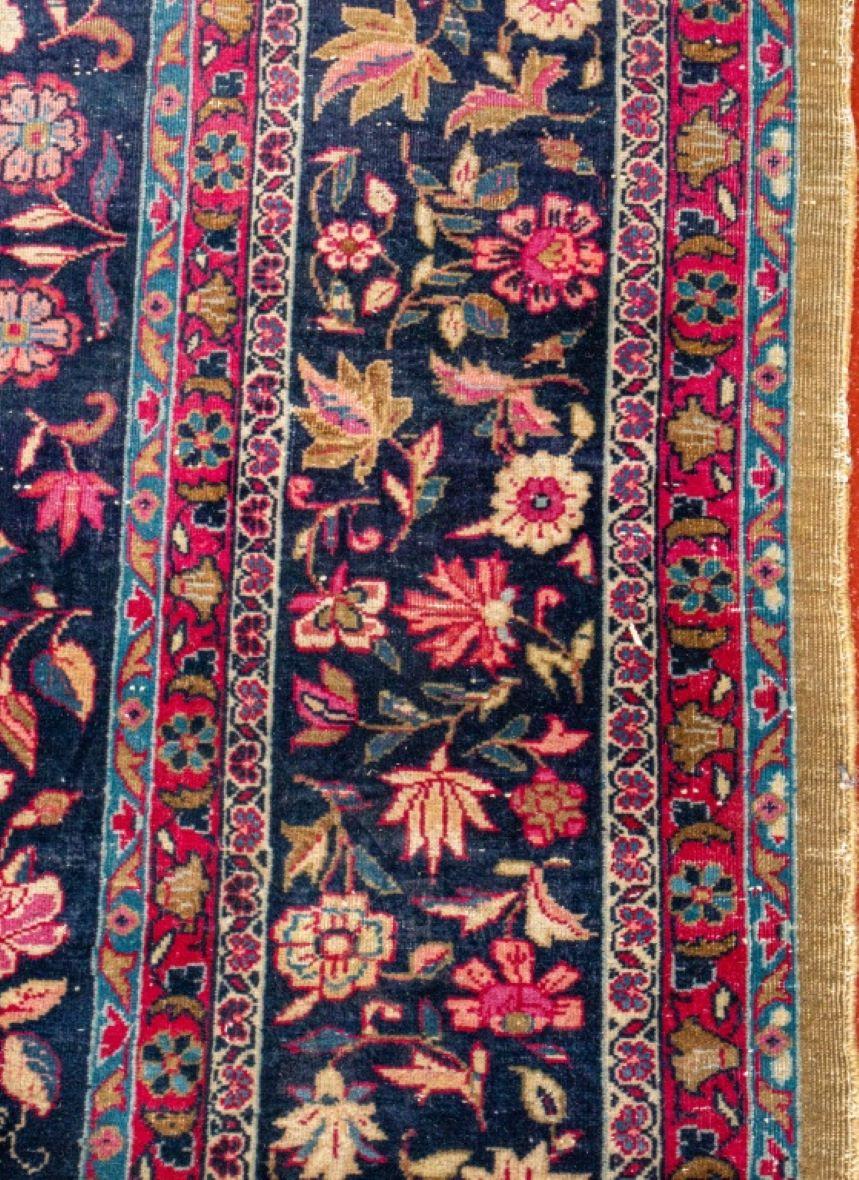 Fabric Kerman Rug, 7' x 4' For Sale
