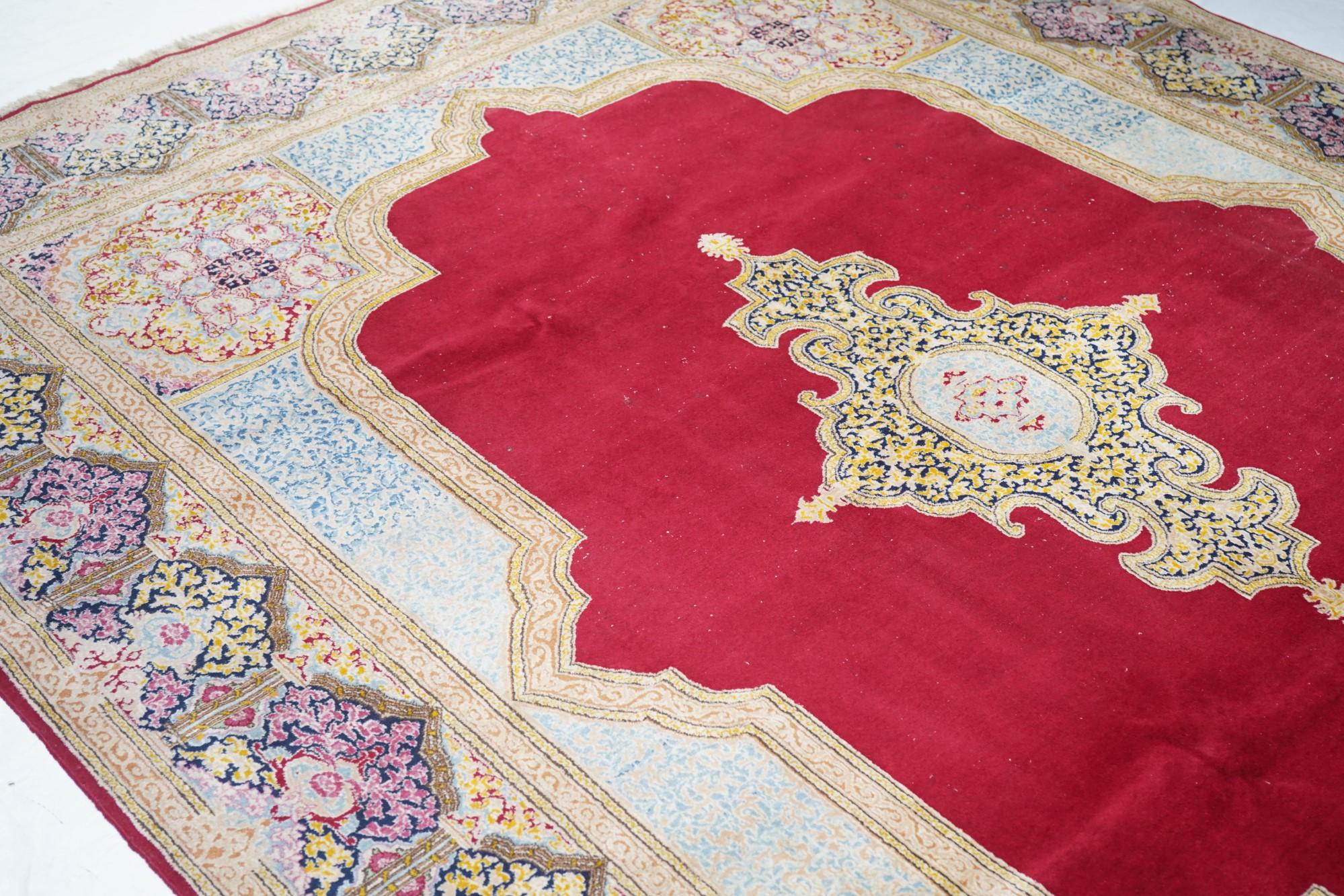 Vintage Kerman Rug 9'3'' x 12'0'' For Sale 1