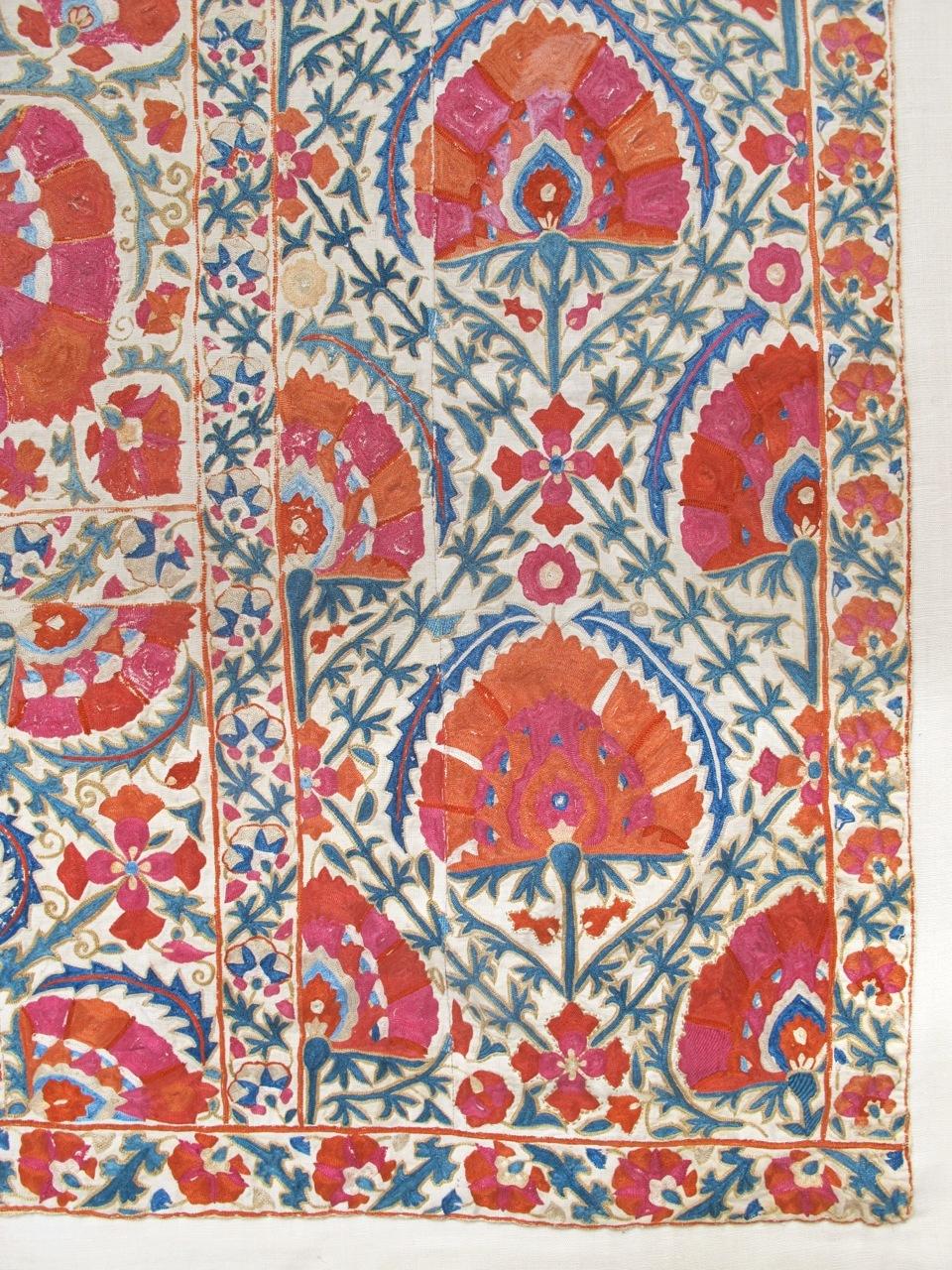 Antique Uzbek Kermina Suzani Textile, c. 1800

Additional Information:
Dimensions: 6'0
